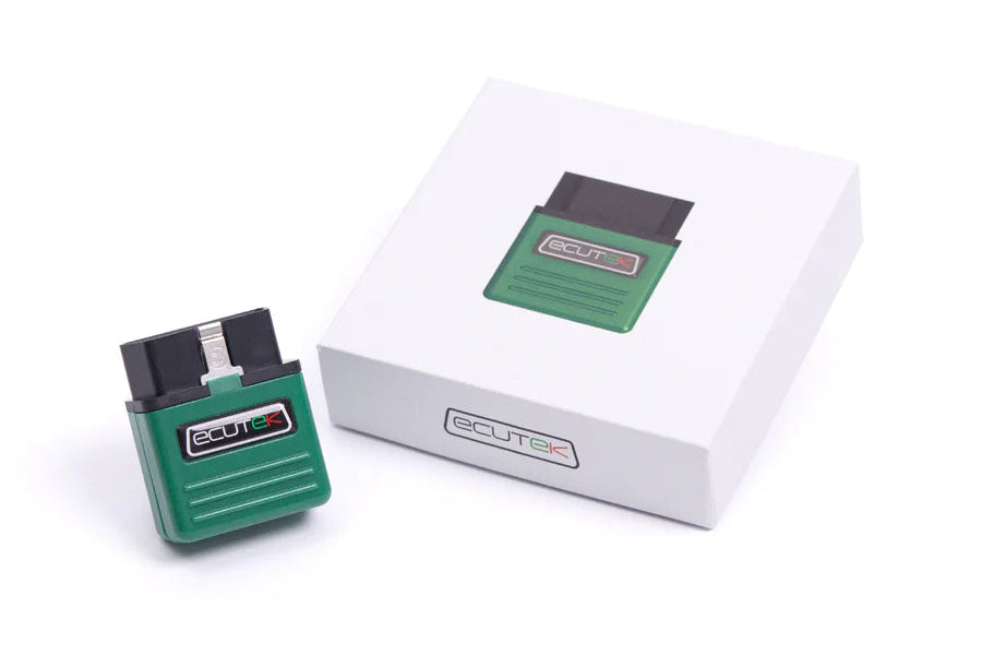 PowerHouse EcuTek Bluetooth interface used for remote ECU tuning on Subaru BRZ FA20 engines, enabling custom map flashing and performance tuning.